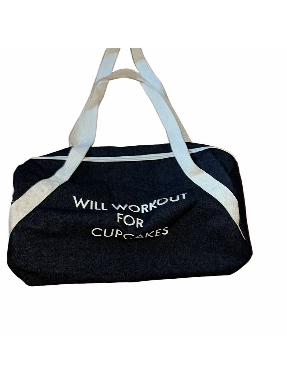 Blue and White Bag